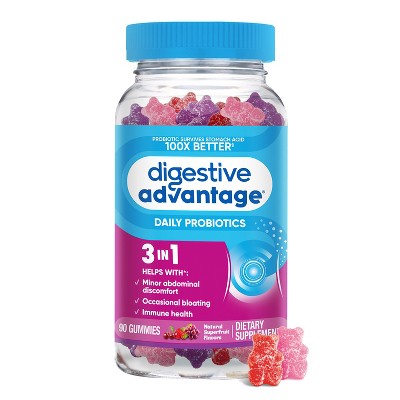 Digestive Advantage Probiotic Gummies - Superfruit Blend - 90ct