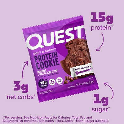 Quest Nutrition Protein Cookie - Double Chocolate Chip