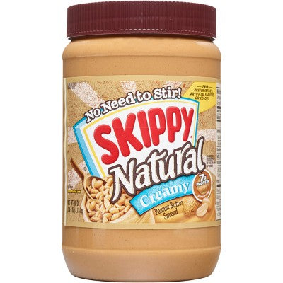 Skippy Creamy Peanut Butter - 40oz: Gluten-Free, No Preservatives