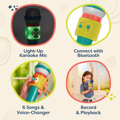 B. toys - Toy Bluetooth Karaoke Microphone - Shinin' Musical Mic: Kids Music Creativity Toy