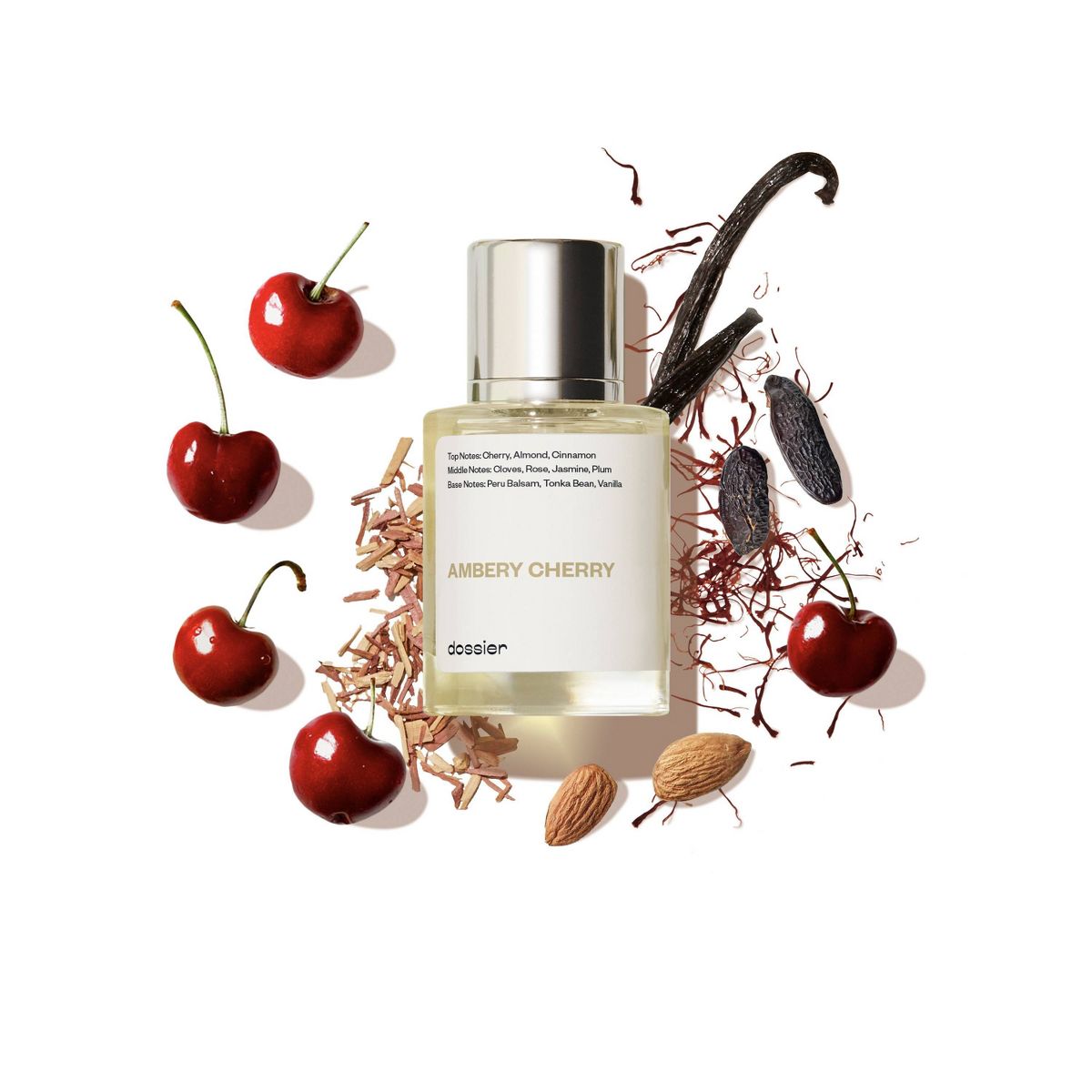 Dossier Women's Eau de Parfum, Inspired by Tom Ford Lost Cherry, 50ml - Ambery Cherry