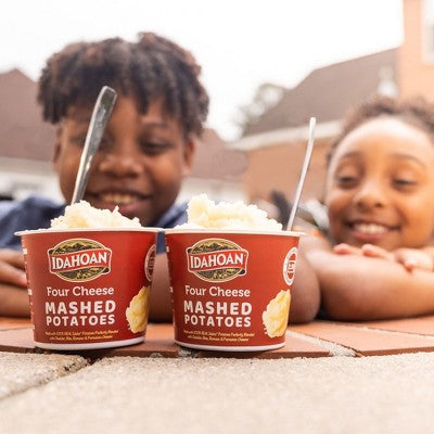Idahoan Gluten Free Four Cheese Mashed Potato Cups - 6oz/4ct: Wheat Free, Plant-Based