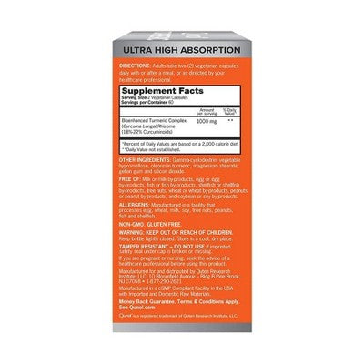 Qunol Extra Strength Turmeric 1000mg Capsules