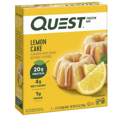 Quest Nutrition Lemon Cake Bar - 4ct