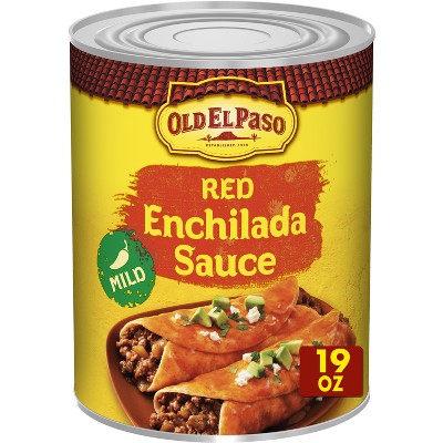 Old El Paso Red Enchilada Sauce Mild - 19oz: Gluten-Free, No Added Sugar, Vegan