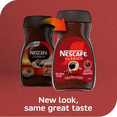Nescafe Clasico Dark Roast Instant Coffee Jar - 3.5oz
