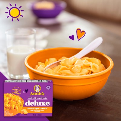 Annie's Deluxe Rich & Creamy Shells & Aged Cheddar Mac and Cheese Sauce - 11oz