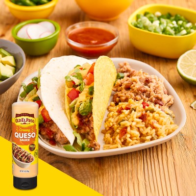 Old El Paso Sauce Creamy Queso - 9oz: No Added Sugar, No Artificial Sweeteners, Low Sodium