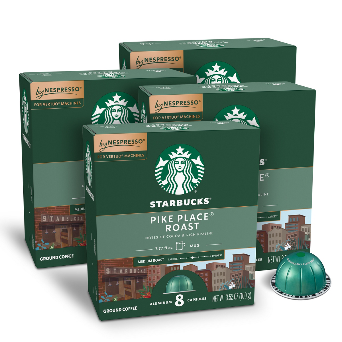 Starbucks by Nespresso Vertuo Line Pike Place Roast, 14.08oz/32ct