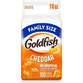 Goldfish Cheddar Crackers Size Bag - 10oz: No Artificial Preservatives, No Artificial Flavors, No High Fructose Corn Syrup
