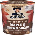 Quaker Express Maple Brown Sugar Oatmeal 1.69oz: No Artificial Preservatives, No Artificial Flavors
