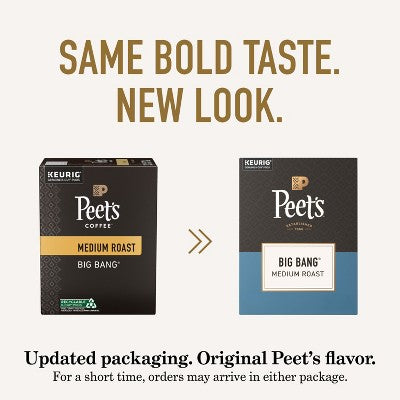 Peet's Coffee Big Bang Medium Roast Single Serve Coffee Pods