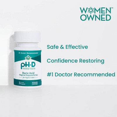 pH-D Feminine Health Boric Acid Vaginal Suppositories