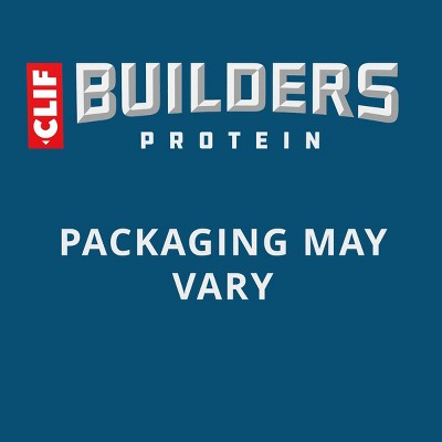 CLIF BUILDERS Chocolatey Peanut Butter 20g Protein Bars - Gluten Free - 2.4oz/6ct