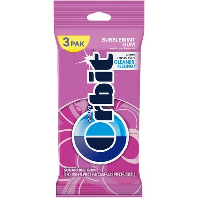 Orbit Sugar-Free Bubblemint Gum Multipack - 14ct/3pk
