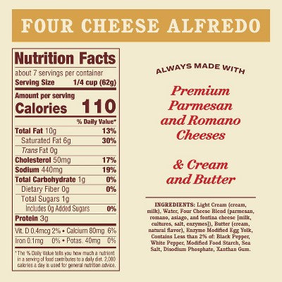 Rao's Four Cheese Alfredo - 15oz