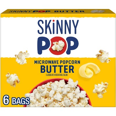 SkinnyPop Butter Microwave Popcorn Multipack - 16.8oz/6ct