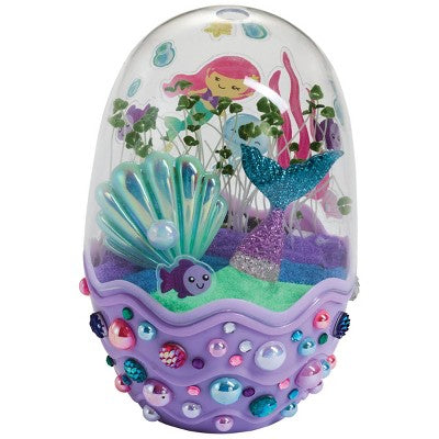 Creativity For Kids Mini Garden Mermaid Craft Kit: Terrarium Art Set with Seeds & Stickers for Kids 6+
