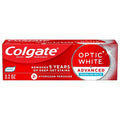 Colgate Optic White Advanced Whitening Toothpaste with Fluoride, 2% Hydrogen Peroxide - Sparkling White - 3.2oz
