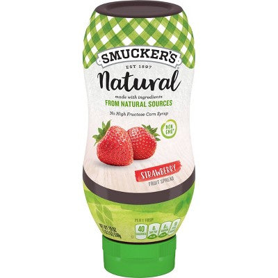 Smucker's Natural Strawberry Squeezable Fruit Spread - 19oz