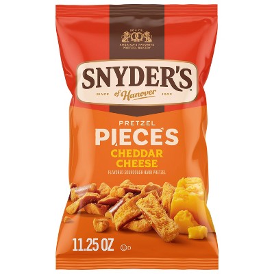 Snyder's of Hanover Pretzel Pieces Cheddar Cheese - 11.25oz: Baked, Mild, No High Fructose Corn Syrup