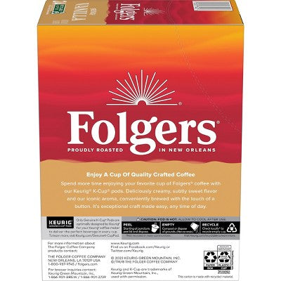 Folgers French Vanilla Mild Roast Coffee - Keurig K-Cup Pods - 24ct