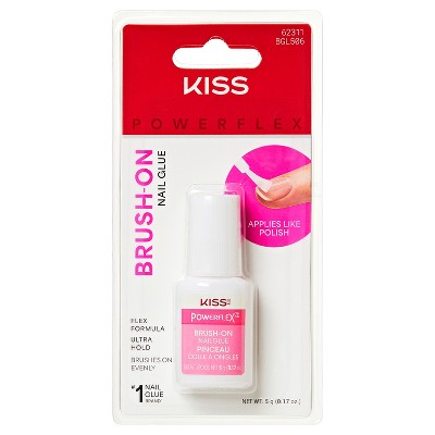 Kiss PowerFlex Brush On Ultra Hold Press On Nail Glue - 0.17oz