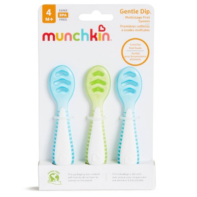 Munchkin Gentle Dip Self-Feeding Spoons - 3pk