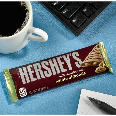Hershey's Milk Chocolate with Almonds Full Size Candy Bar - 1.45oz