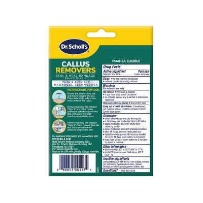 Dr. Scholl's Callus Removers Seal & Heal Bandage with Hydrogel Technology - 4ct