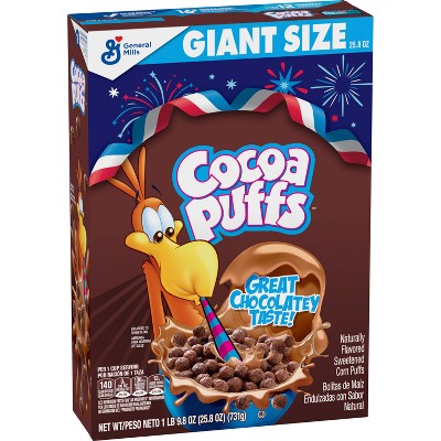 Cocoa Puffs Giant Size Cereal - 25.8oz: No Artificial Flavors, Whole Grain