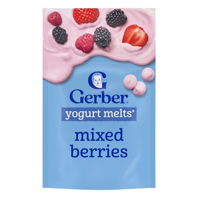 Gerber Mixed Berries Yogurt Melts Baby Snacks - 1oz