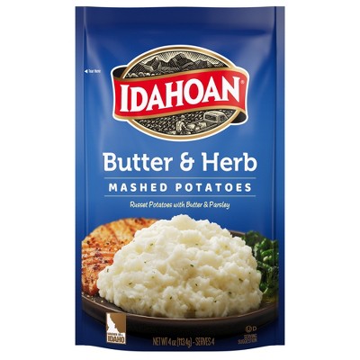 Idahoan Gluten Free Butter & Herb Mashed Potatoes - 4oz: Wheat Free, Plant-Based