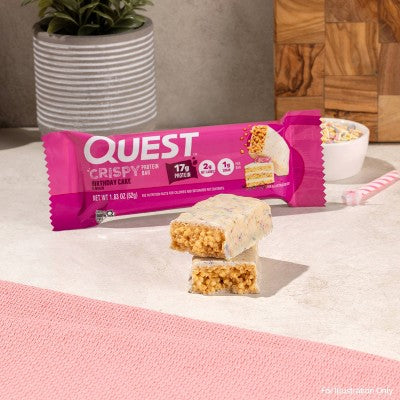 Quest Gluten Free Nutrition Protein Bar Birthday Cake - 4ct