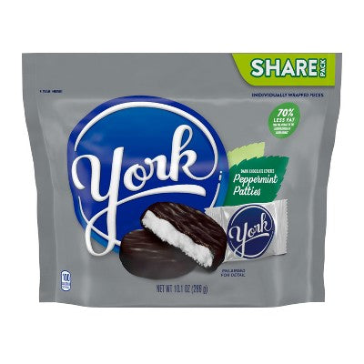 York Dark Chocolate Peppermint Patties Candy - 10.1oz