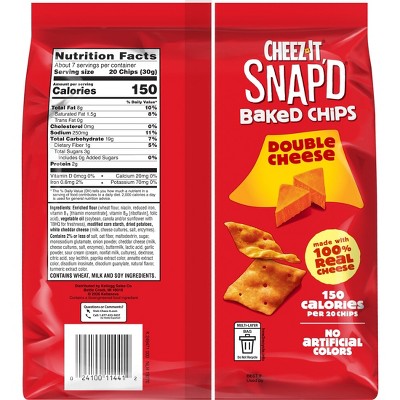 Cheez-It Snap'd Double Cheese Crackers - 7.5oz
