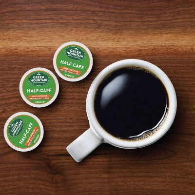 Green Mountain Coffee Medium Roast Half Caff Keurig K-Cup Coffee Pods - 96ct
