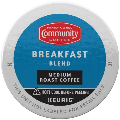 Community Breakfast Blend Coffee Pods - 48ct/18.1oz: Medium Roast, Arabica Beans, Keurig Compatible