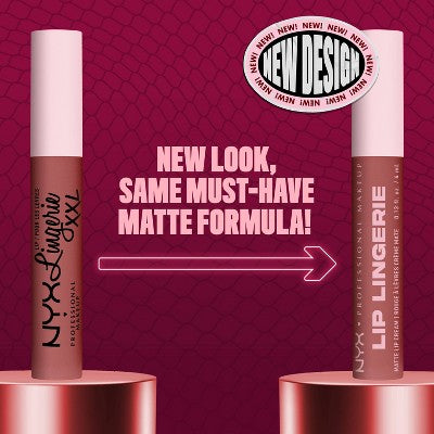 NYX Professional Makeup Lip Lingerie XXL Smooth Matte Liquid Lipstick - 16hr Longwear - 0.13 fl oz