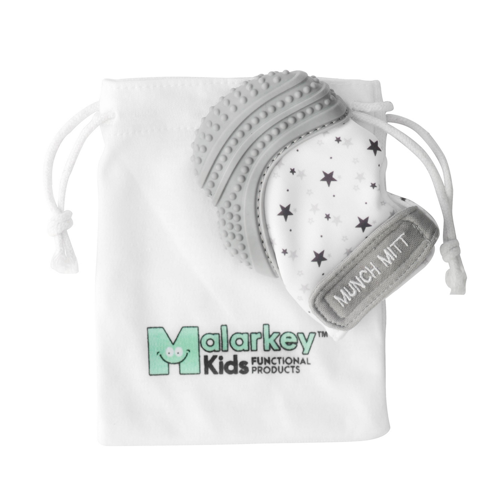 Malarkey Kids Munch Mitt Teether, Gray