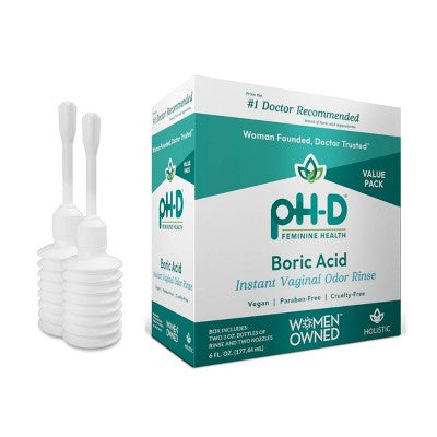 pH-D Feminine Health Boric Acid Instant Rinse - 2pk