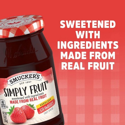 Smucker's Simply Fruit Seedless Strawberry Fruit Spread - 10oz