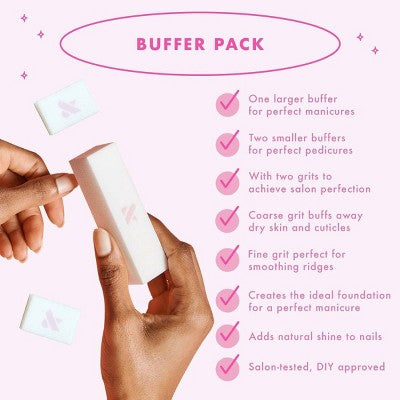 Olive & June Nail Buffer - 3pk