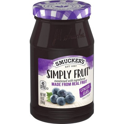 Smucker's Simply Fruit Concord Grape Fruit Spread - 10oz