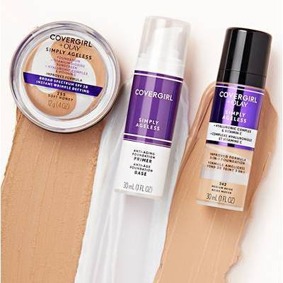COVERGIRL + Olay Simply Ageless 3-in-1 Liquid Foundation with Hyaluronic Complex + Vitamin C - 1 fl oz
