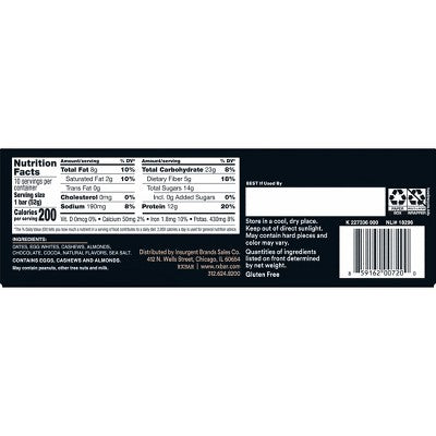 RXBAR Chocolate Sea Salt Protein Bars - 18.3oz/10ct