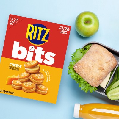 RITZ Bits Cheese Sandwich Crackers Lunch Snacks - 8.8oz: No High Fructose Corn Syrup