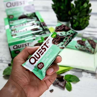 Quest Nutrition Mint Chocolate Chunk Whey Protein Bars - 20g Protein - 4ct