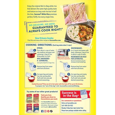 Success Family Size Boil-in-Bag White Rice - 2lbs