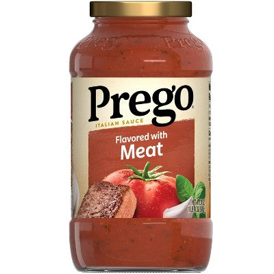 Prego Pasta Sauce Italian Tomato Sauce with Meat - 24oz: Gluten-Free, No Artificial Colors, No High Fructose Corn Syrup